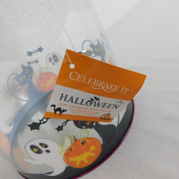 Halloween Gift Container Pail Bucket Trick or Treat Pumpkin Ghost Black Cat New - Picture 6 of 9